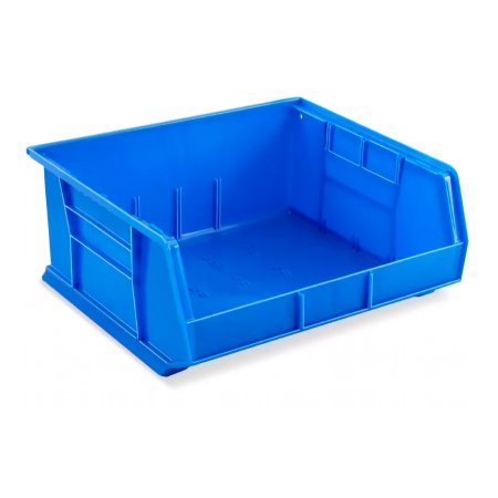 ULINE - Stackable Storage Bin Uline Blue Plastic 7 X 15 X 16-1/2 Inch - S-12420BLU
