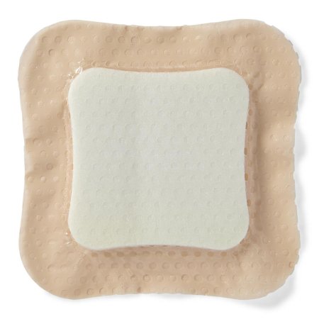 Optifoam Gentle Ag+ - Silver Foam Dressing 4 X 4 Inch Square Sterile - Medline - MSC9644EP