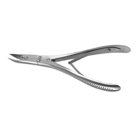 Miltex - Bone Cutting Forceps McIndoe 7 Inch Length OR Grade German Stainless Steel NonSterile NonLocking Plier Handle with Spring Angled on Flat Concave Blades - PM-1422
