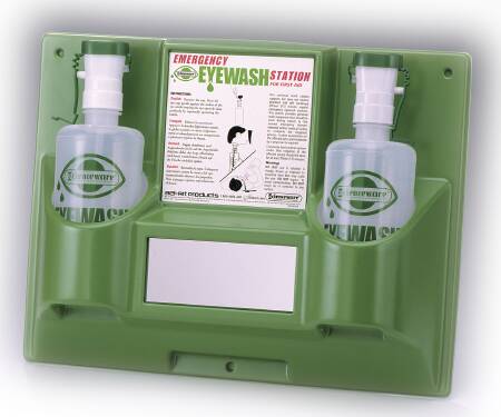 Bel-Art Products Eyewash Station Wall Mount Dual 32 oz. Empty Bottles - 248680000
