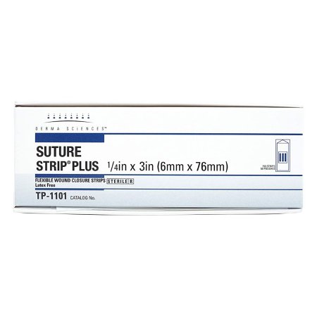 Derma Sciences - Skin Closure Strip 1/4 X 3 Inch Non-Woven Polyamide Water Resistant Envelope Tan - TP1101