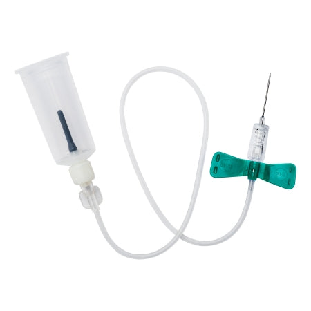 RELI Gemtier - Blood Collection Set with Holder 21 Gauge 3/4 Inch Needle Length Safety Needle 3 Inch Tubing Sterile - Myco Medical Supplies - GSBCS21G-3T