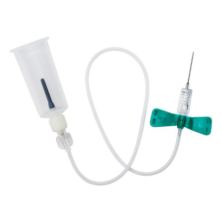 RELI Gemtier - Blood Collection Set 21 Gauge 3/4 Inch Needle Length Safety Needle 11-4/5 Inch Tubing Sterile - Myco Medical Supplies - GSBCS21G-12T