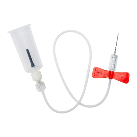 RELI Gemtier - Blood Collection Set with Holder 25 Gauge 3/4 Inch Needle Length Safety Needle 3-7/8 Inch Tubing Sterile - Myco Medical Supplies - GSBCS25G-3T