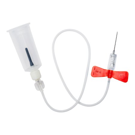 RELI Gemtier - Blood Collection Set with Holder 25 Gauge 3/4 Inch Needle Length Safety Needle 7-2/5 Inch Tubing Sterile - GSBCS25G-7T