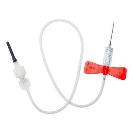 RELI Gemtier - Blood Collection Set 25 Gauge 3/4 Inch Needle Length Safety Needle 11-4/5 Inch Tubing Sterile - Myco Medical Supplies - GSBCS25G-12