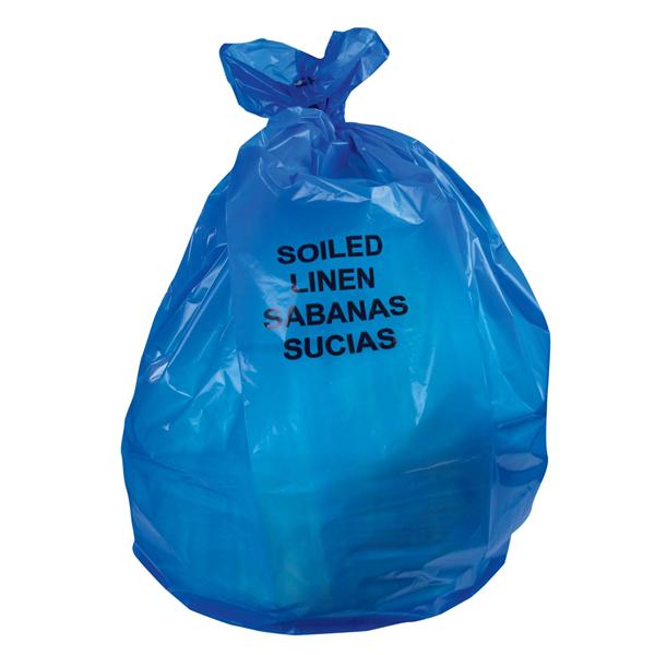 Heritage Bag Company Bag Laundry/Linen Soiled Linen Blue 30X43" 20-30Gal Lldpe 1Mil 200/Ca - A6043TX R