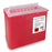 McKesson Prevent - Sharps Container 9-1/4 H X 10 W X 6 D Inch 2 Gallon Translucent Red Base / Translucent Lid Horizontal Entry Counter Balanced Door Lid - 2271