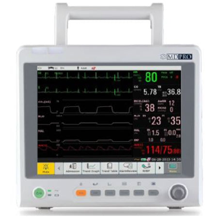 MedPro 4500 - Patient Monitor Monitoring 3/5 Lead NIBP, Heart Rate, SpO2, Temperature Battery Operated - Edan Usa - MDPRO4500_WIFI