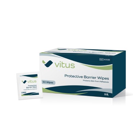 Vitus - Skin Barrier Wipe IPA / Water / Ethyl Alcohol / Ethyl Ester Copolymer / Acetyl Tributyl Citrate Individual Packet NonSterile - Hr Pharmaceuticals - 6050B
