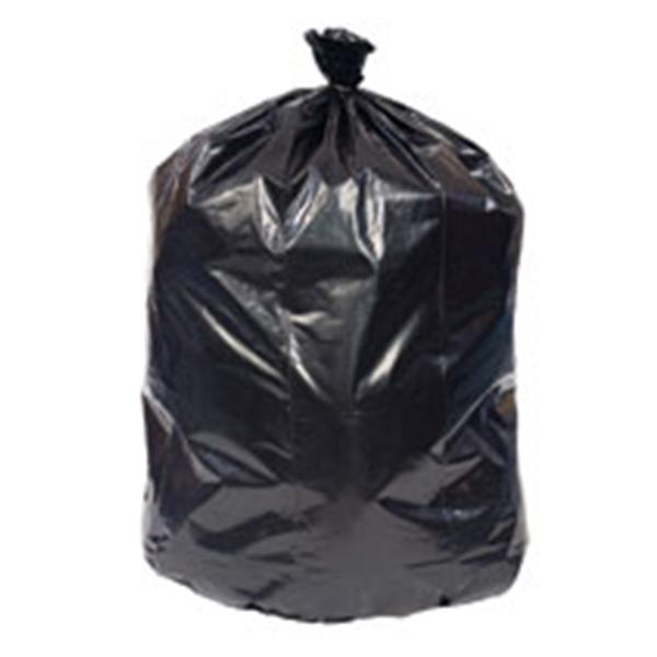 North American Corp Bag Trash Aspen 7-10Gal Ldpe Flat Pack 24X23" Black 1000/Ca - 380514
