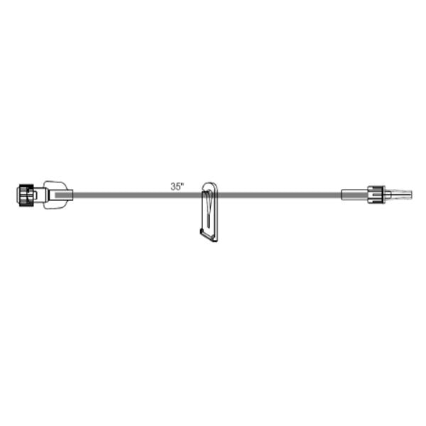 Icu Medical Iv Extension Set 36" Luer Lock 50/Ca - B1110