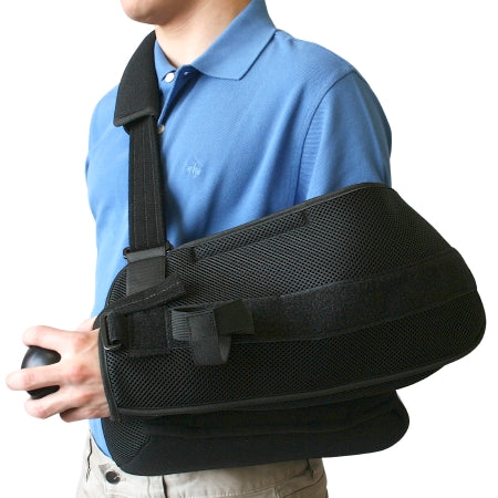 NYOrtho - Shoulder Immobilizer Small / Medium Fabric / Foam D-Ring / Hook and Loop Strap Closure With Abduction Pillow Left or Right Arm - 8712-SM