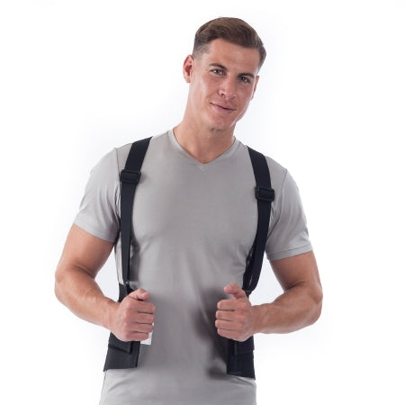 NYOrtho Ventilated - Worker Back Support with Suspenders 4X-Large Hook and Loop Closure 50 to 54 Inch Waist Circumference 9 Inch Back Height to 6 Inch Front Height Adult - New York Orthopedic - 7505-4XL