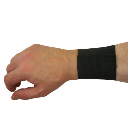 NYOrtho - Wrist Support Wraparound / Wristlet Elastic Left or Right Wrist Black One Size Fits Most - New York Orthopedic - 9460-23