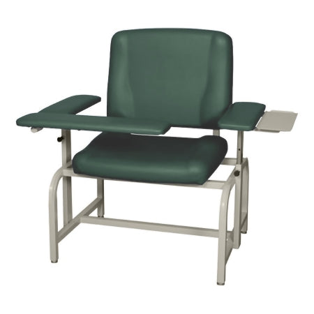 Model 8690 - Bariatric Blood Drawing Chair Flip-up Arm Board Deep Forest - Umf Medical - 8690