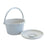 Graham-Field/Everest &Jennings Pail/Cover Commode Lumex Gray 11" 7Qt Handle Cover 6/Ca - 6690A
