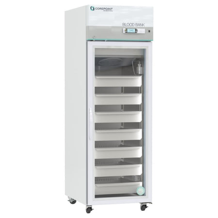 Corepoint Scientific - High Performance Refrigerator Blood Bank 23 cu.ft. 1 Glass Swing Door Cycle Defrost - Horizon Scientific - NSBR231WSG/0