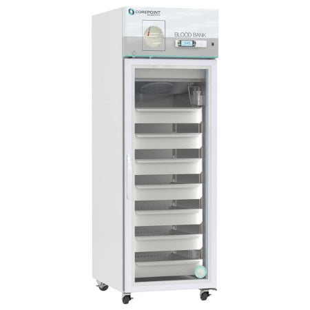 Corepoint Scientific - High Performance Refrigerator Blood Bank 23 cu.ft. 1 Glass Swing Door Cycle Defrost - NSBR231WSGCR/0