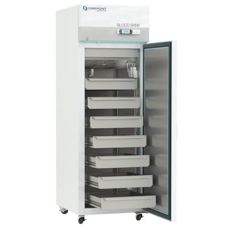 Corepoint Scientific - High Performance Refrigerator Blood Bank 23 cu.ft. 1 Solid Swing Door Cycle Defrost - NSBR231WSW/0