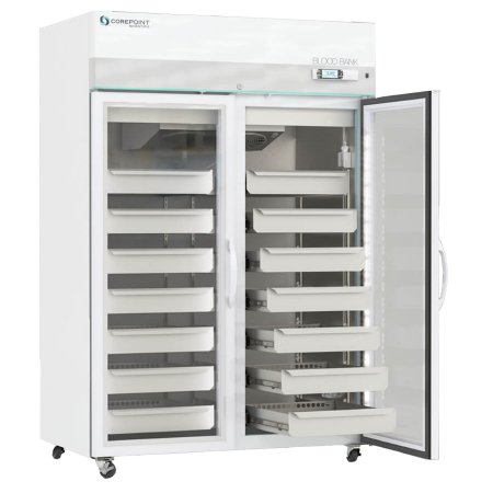 Corepoint Scientific - High Performance Refrigerator Blood Bank 49 cu.ft. 2 Glass Swing Doors Cycle Defrost - Horizon Scientific - NSBR492WSG/0