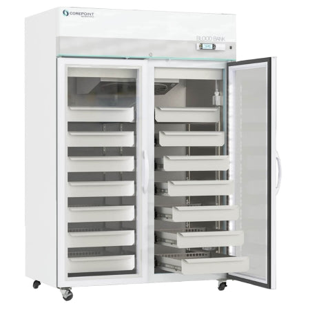 Corepoint Scientific - High Performance Refrigerator Blood Bank 49 cu.ft. 2 Glass Swing Doors Cycle Defrost - NSBR492WSG/0