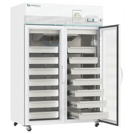 Corepoint Scientific - Refrigerator Blood Bank 49 cu.ft. 2 Swing Glass Doors Cycle Defrost - NSBR492WSGCR/0