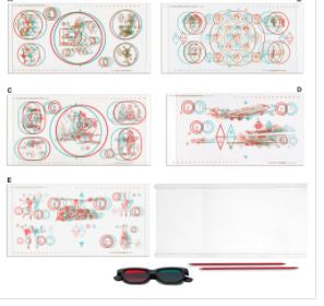 Variable Tranaglyph600 Series - Eye Chart Kit 5.5 to 10.5 Inch - Bernell/Vision Training Products - BC600K