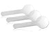 Bernell - Eye Occluder Long Handled Spoon Cupped Translucent Acrylic - BC214SET