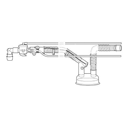 Respironics - Ventilator Circuit Corrugated Tube 60 Inch Tube Dual Limb Adult Without Bag Single Patient Use Passive - 1073222