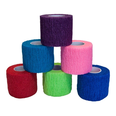 PremierPro Choice - Cohesive Bandage 4 Inch X 5 Yard Standard Compression Self-adherent Closure Blue NonSterile - Svs Dba S2S Global - 8194