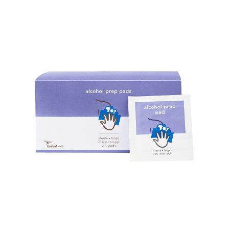 Cardinal Health - Alcohol Prep Pad 70% Strength Isopropyl Alcohol Individual Packet Large Sterile - Cardinal - MW-APL
