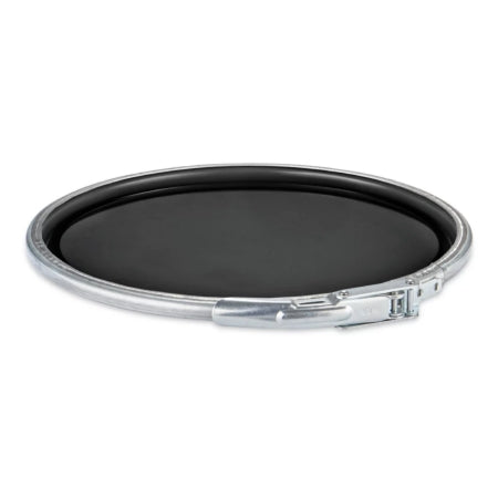 Uline - Pail Lid Steel, Black, Lever Lock, 12 Inch Diameter - S-21135BL
