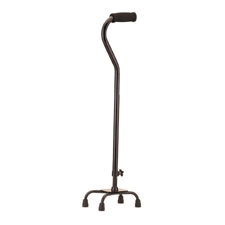Nova - Small Base Quad Cane Aluminum 30 to 39 Inch Height Black - Nova Ortho-Med - 5620BK
