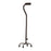Nova - Small Base Quad Cane Aluminum 30 to 39 Inch Height Black - 5620BK