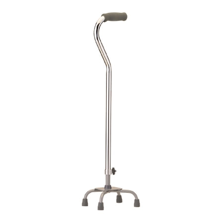 Nova - Small Base Quad Cane Aluminum 30 to 39 Inch Height Silver - 5620SI