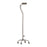 Nova - Small Base Quad Cane Aluminum 30 to 39 Inch Height Silver - 5620SI