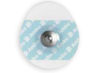 Ambu White Senor - ECG Snap Electrode Monitoring Non-Radiolucent Foam Backing 30 per Pack - WS-00-S/30
