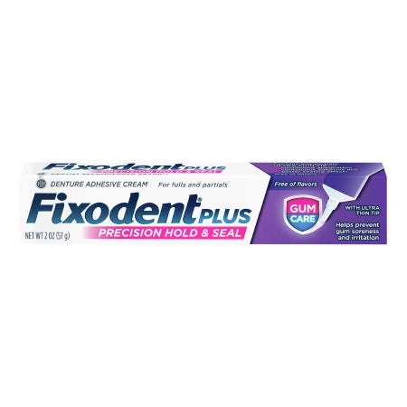Fixodent Plus Gum Care Precsion Hold and Seal - Denture Adhesive Cream 2 oz. - The Palm Tree Group - 07666030021