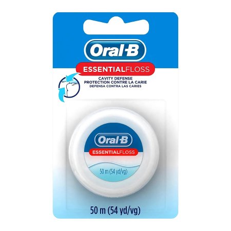 Oral-B Essential Cavity Protection - Dental Floss Waxed 55 Yard Unflavored - The Palm Tree Group - 00041082576