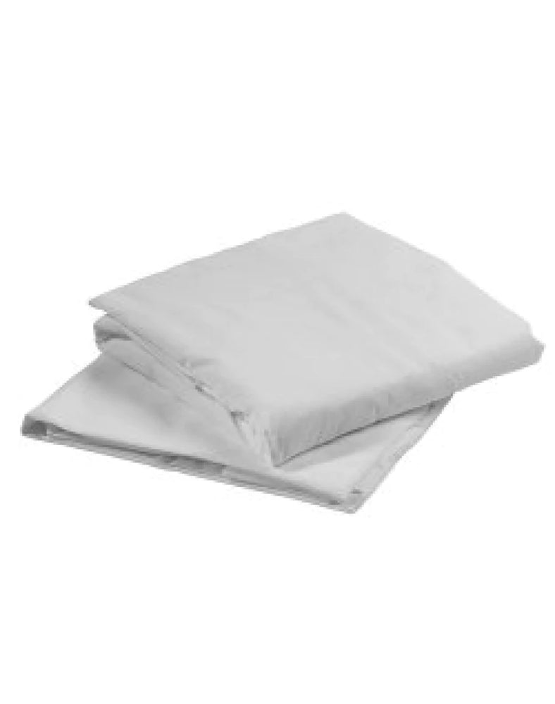 Lew Jan Textile - Bed Sheet Flat Sheet 72 W X 120 L Inch White Cotton 60% / Polyester 40% Reusable - V22-72123M