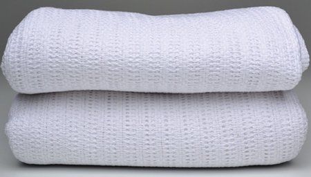 Snagfree - Thermal Blanket 66 W X 90 L Inch Cotton 55% / Polyester 45% 2.5 lbs. - V34-6695WH