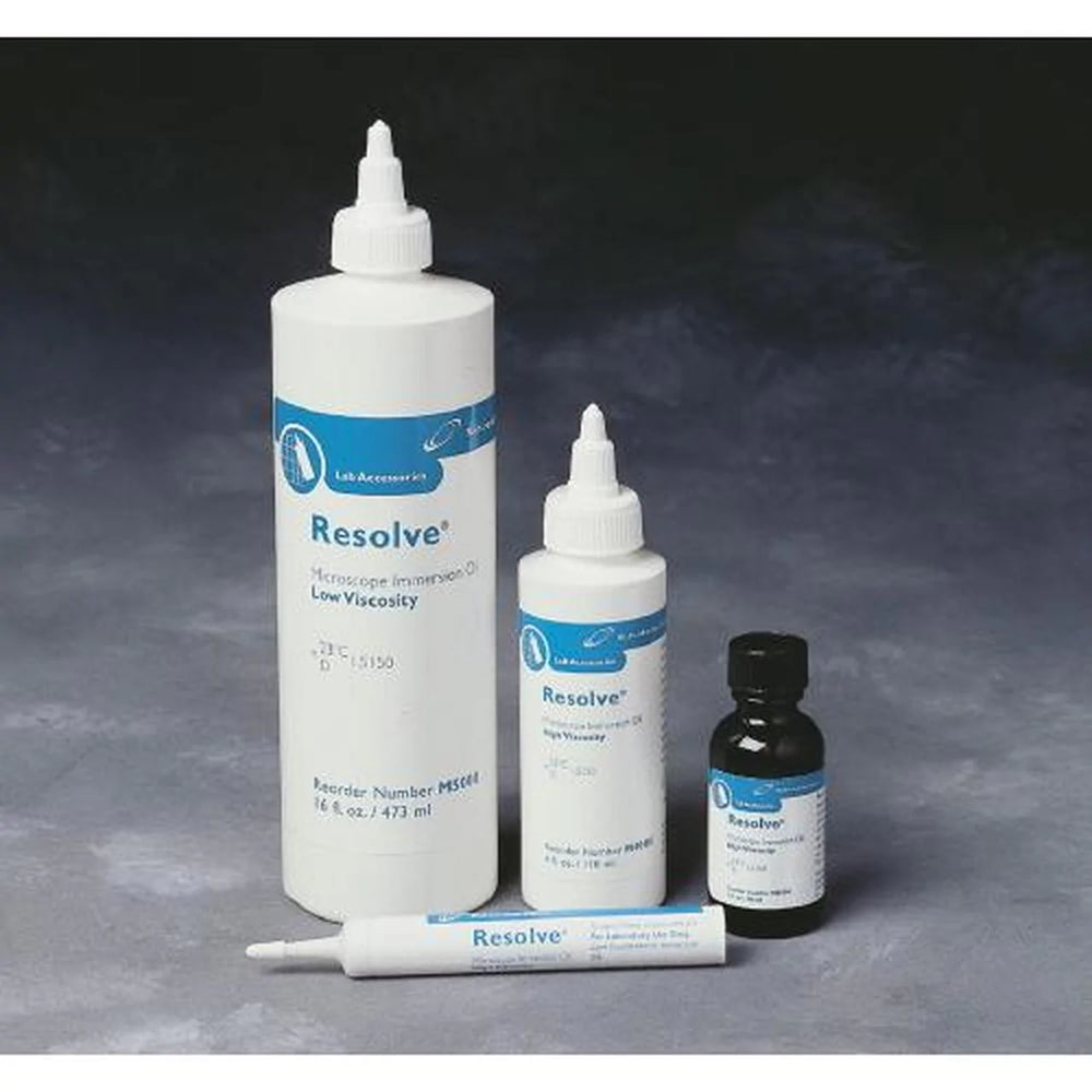 Resolve - Immersion Oil 4 oz., 1.5150 Refractive Index, Low Viscosity - M4000