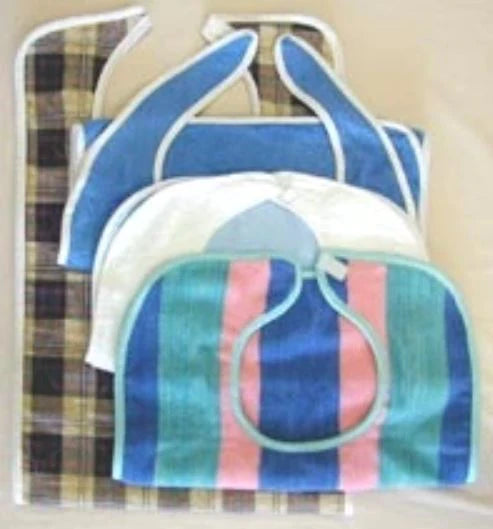 Lew Jan Textile - Bib Knot Button Closure Reusable Terry Cloth - M41-1840B-KS
