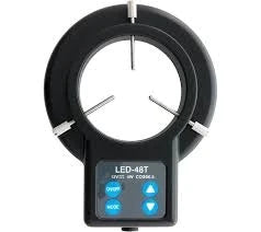 LW Scientific - Variable LED Ring Light 3 X 9 X 10 Inch, Black, 48 Bulb, 1 Year Warrenty For Stereo Microscope - ILL-LEDV-R483