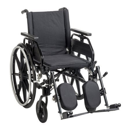 drive Viper Plus GT - Wheelchair Dual Axle Universal Arm Swing-Away Footrest Deep Green Upholstery 20 Inch Seat Width Adult 300 lbs. Weight Capacity - Drive Medical - PLA420FBUARAD-SF