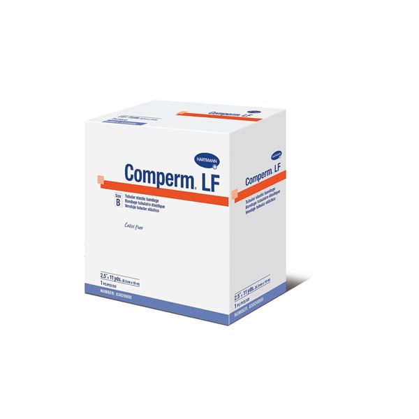 Hartmann USA Bandage Comperm 2.5"X11Yd Tubular Cotton Knit Size B Off-White Lf 1/Bx - 83020000