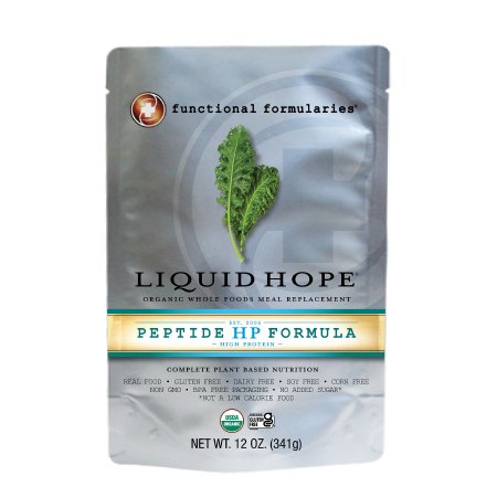 Liquid Hope Peptide HP Formula - Oral Supplement / Tube Feeding Formula Unflavored Ready to Use 12 oz. Pouch - LHHPWS124