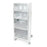 InSight - Isolation PPE Cart Insight Aluminum Composite 20 X 15-1/2 X 50-1/2 Inch White - ML60378