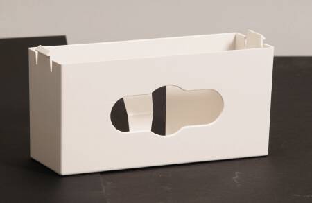 Sentinel by Bemis - Glove Box Holder Horizontal or Vertical Mounted 1-Box Capacity White 4 X 6 X 12 Inch Plastic - 1041
